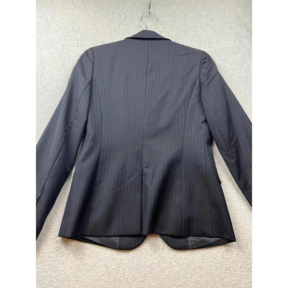 J Crew Womens Wool Blazer Jacket Size 2 Classic Pinstripe Career Modern Office - Picture 8 of 13